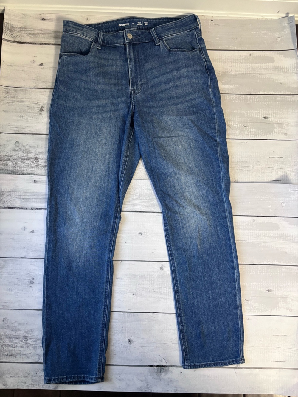 Old Navy Medium Blue Straight Leg Jeans